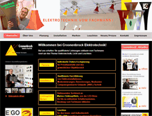 Tablet Screenshot of croonenbrock-elektro-technik.de